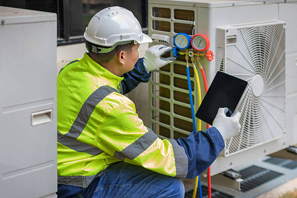Professional Ductwork Repair technician working in Trafalgar, IN